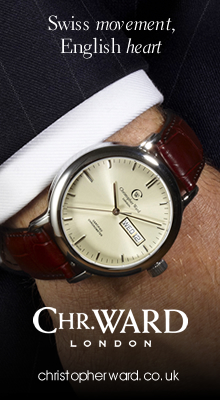 Swiss movement, English heart. Chr. Ward London christopherward.co.uk