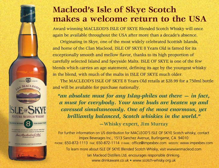 Isle of Skye Returns to the USA!