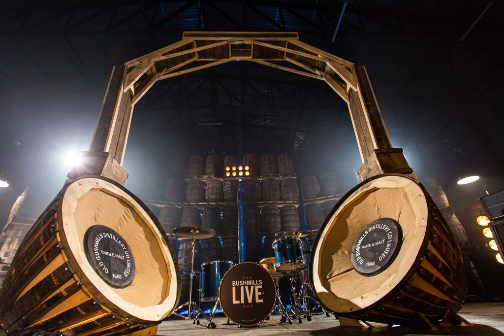 AA World’s largest barrel oak headphones handcrafted to launch Bushmills Live 2014