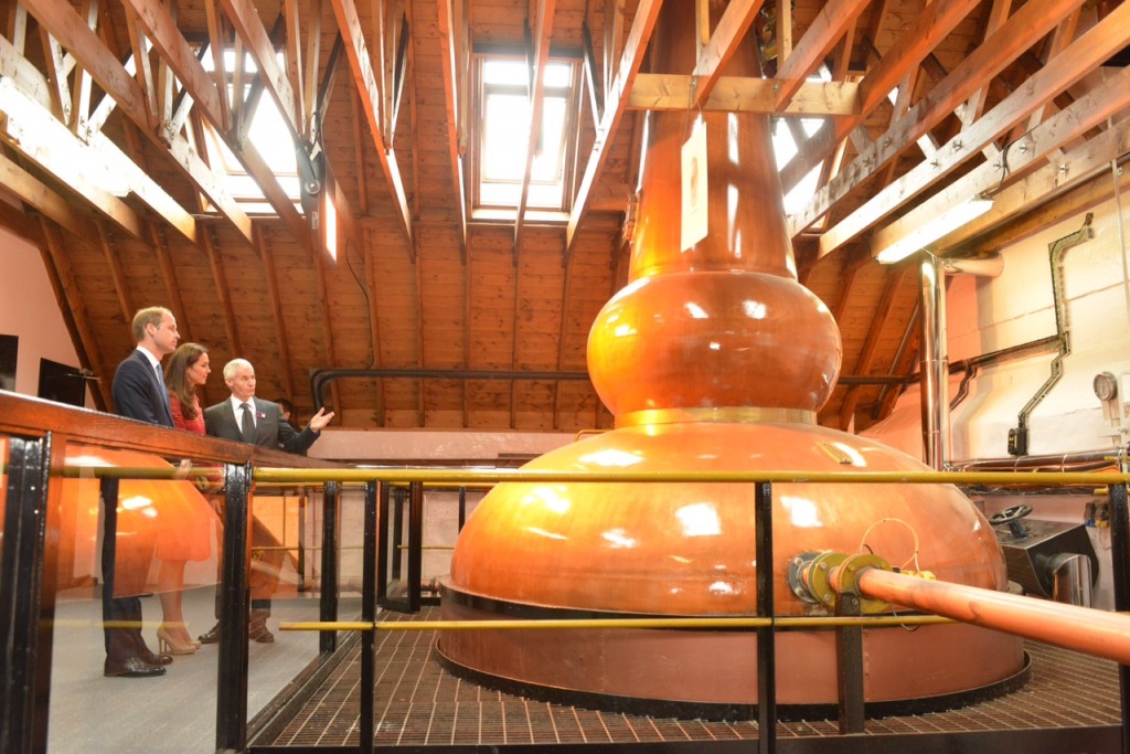 Free to use - Duke and Duchess of Cambridge Officially Re-Open Scotland's Oldest Distillery