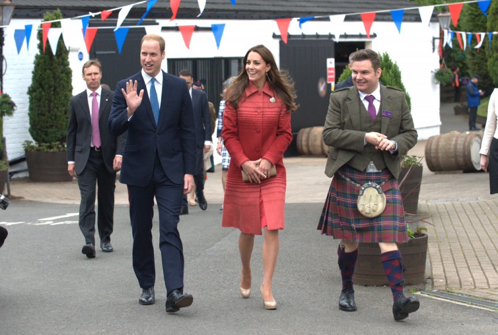 Free to use - Duke and Duchess of Cambridge Officially Re-Open Scotland's Oldest Distillery