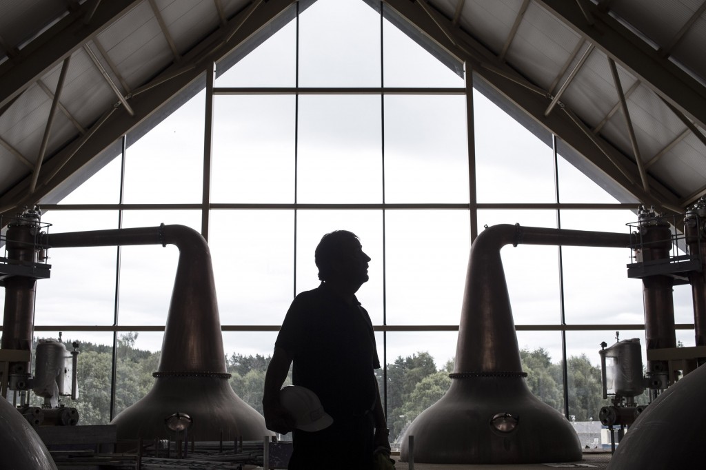 The new Dalmunach Distillery internal
