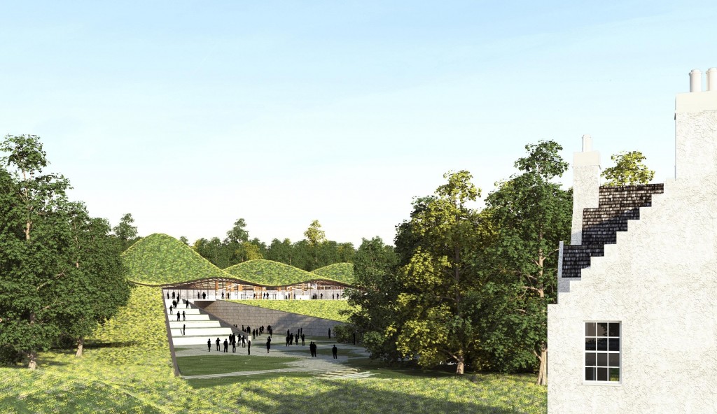 Artist Impression of new Macallan distillery and Visitors Centre