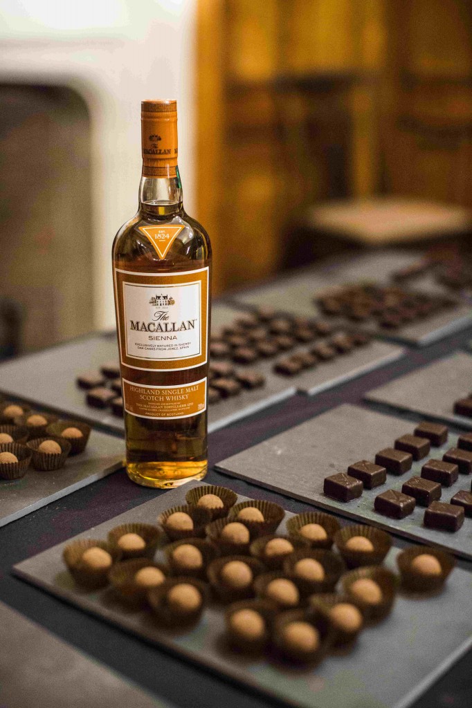 AA The Macallan Amber with a Dark Chocolate Liquid Sea Salted Caramel at The Macallan Residence Photo credit Jonathan Daniel Pryce