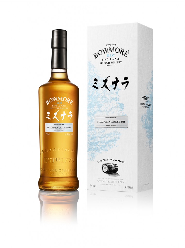 Bowmore Mizunara bottle with box
