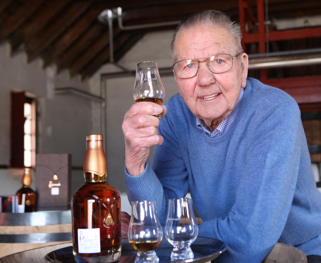 Tom Anderson at the launch of the new Benromach heritage whisky...