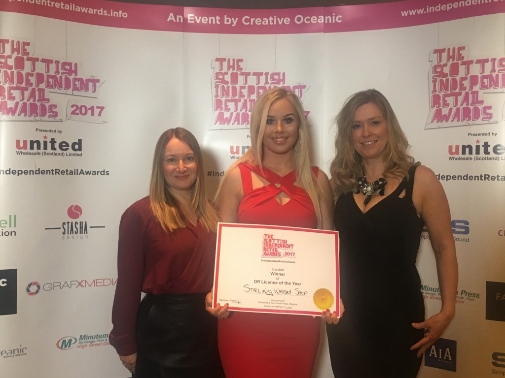 Fiona, Elle and June at the Retail Awards