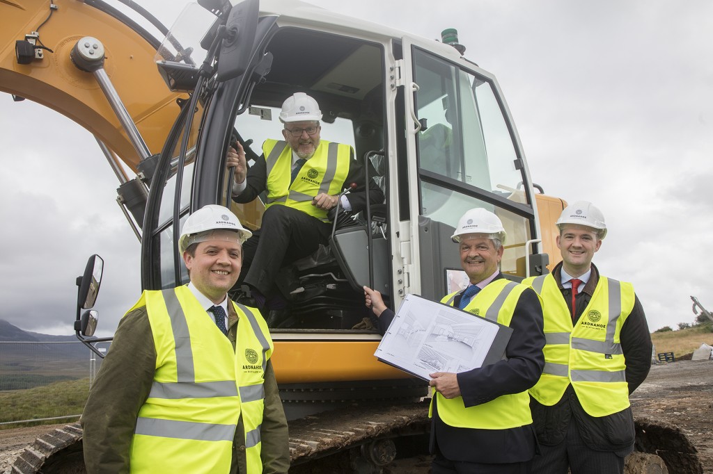 l-r Scott Laing, David Mundell, Stewart Laing, Andrew Laing Credit - Mark Unsworth