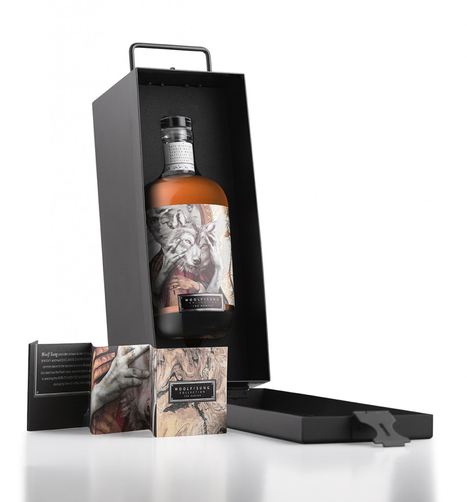 WoolfSung Ltd Ed (Open Box with bottle inside) on white v2
