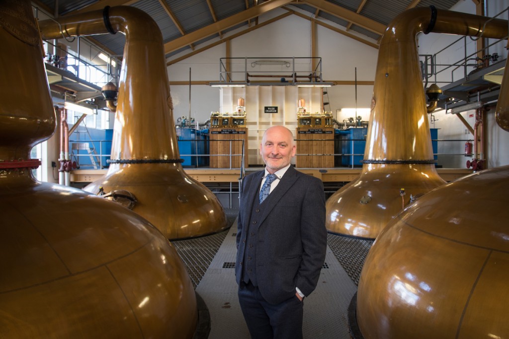 GlenAllachie Distillery operations director Richard Beattie - interior landscape