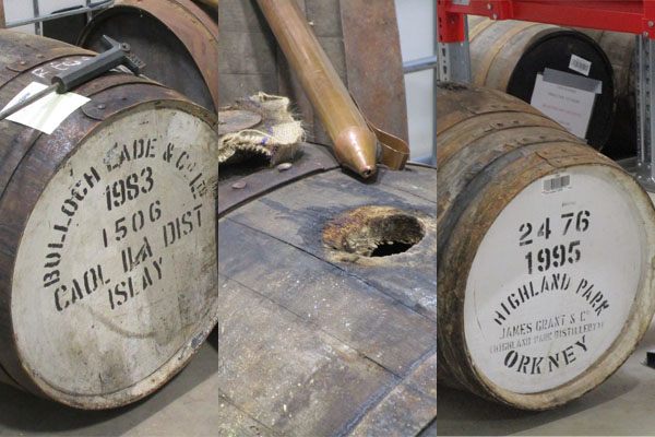 tasting whisky from the cask