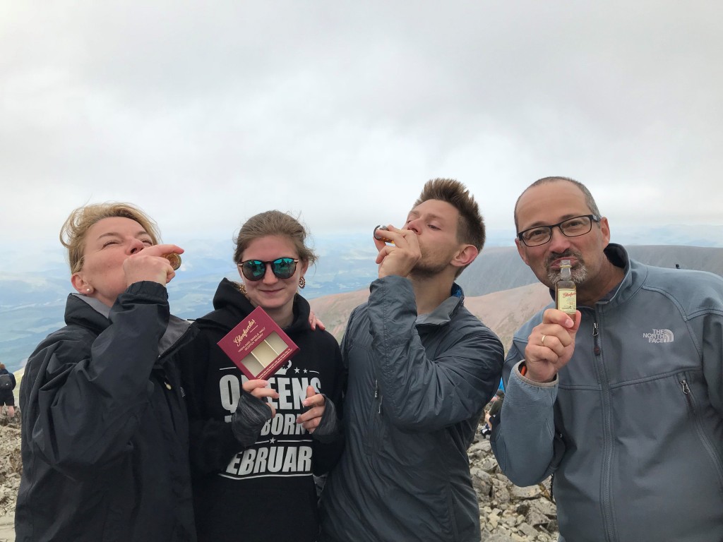 Our Distributors from Whiskynet Hungary came to visit and even had time to hike Ben Nevis- Sláinte!