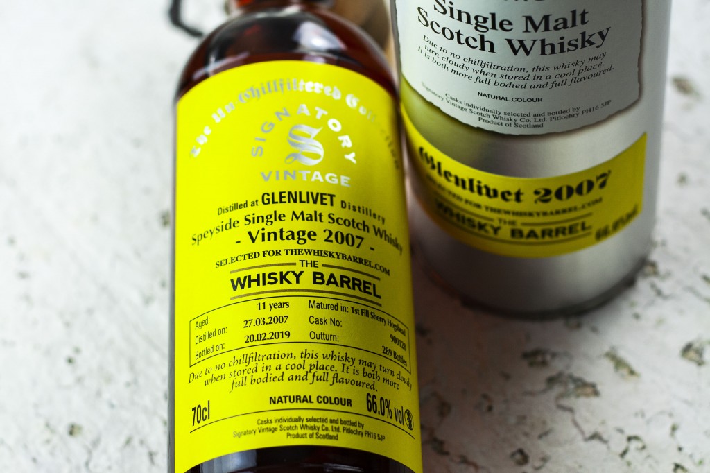 Glenlivet-11-Year-Old-2007-Signatory-Exclusive label